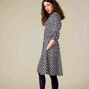 Emily & Fin Navy Swans Dress